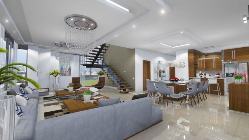 Leben Sie in den Höhen in einer Umgebung, in der Modernität und Eleganz aufeinander abgestimmt sind, um komfortable Räume zu schaffen. | Immobilien in der Dominikanischen Republik