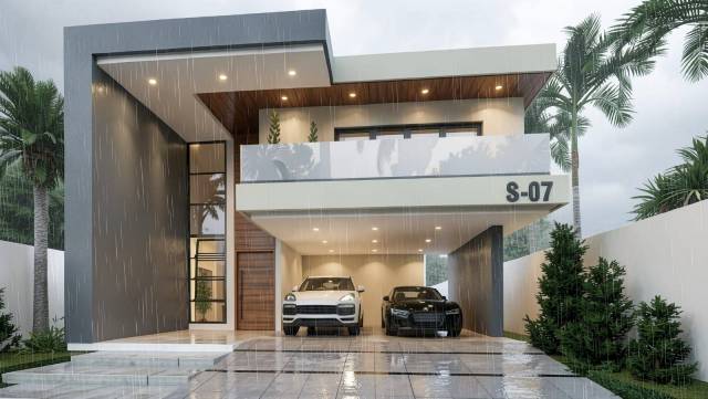 Exclusiva residencia ubicada en un prestigioso residencial cerrado de Santiago de los Caballeros. | Bienes Raices Republica Dominicana 